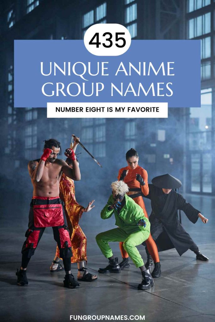 anime group names pin
