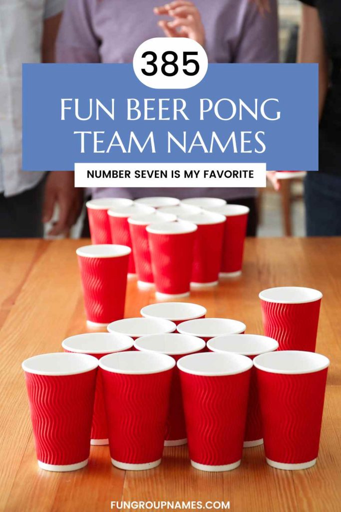 beer pong team names pin