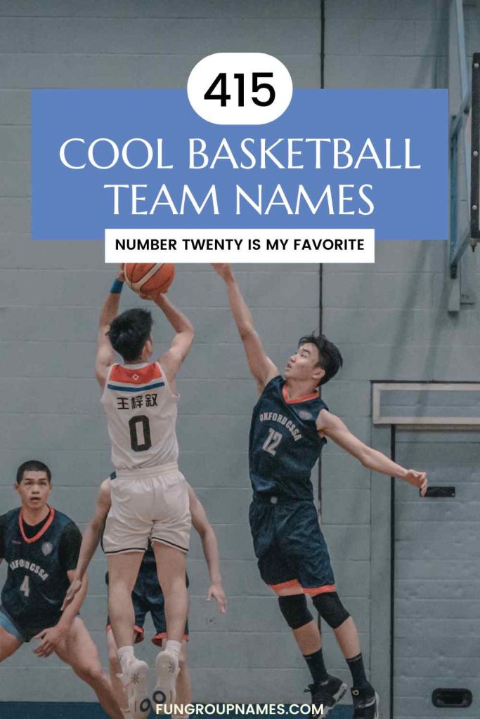 cool basketball team names pin