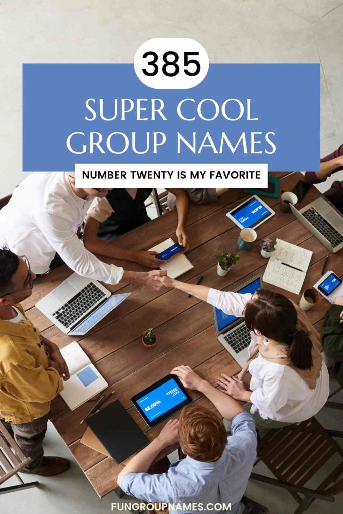 cool group names pin