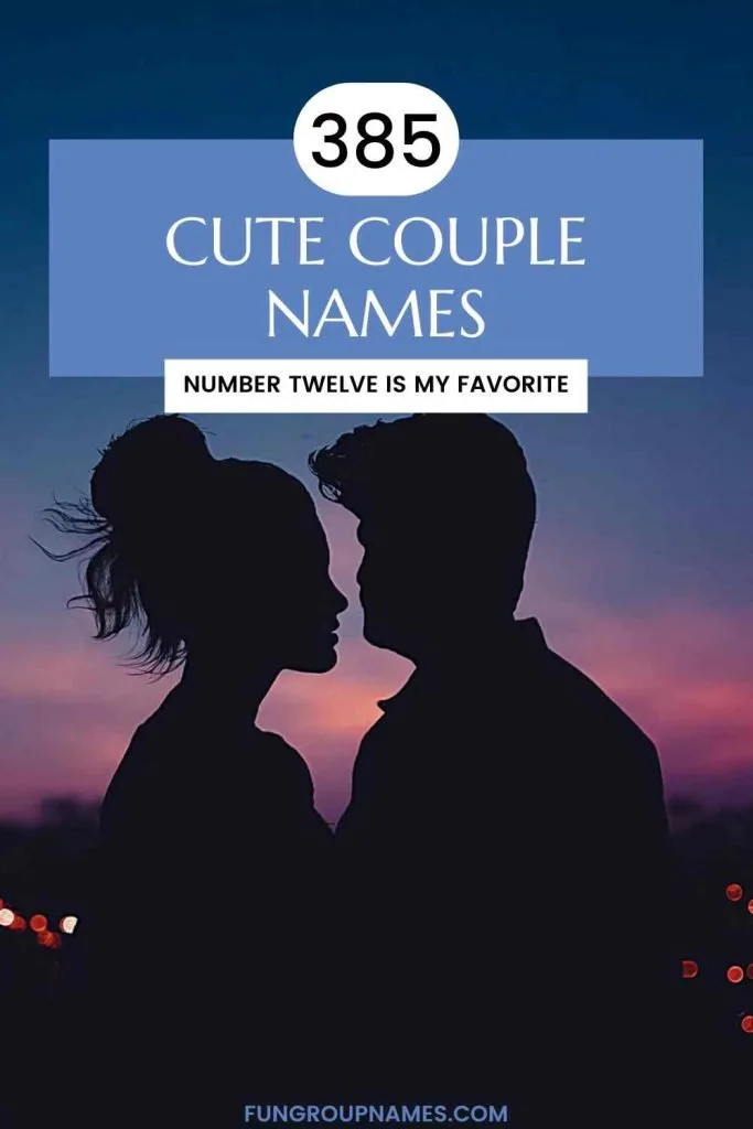 cute couple names pin