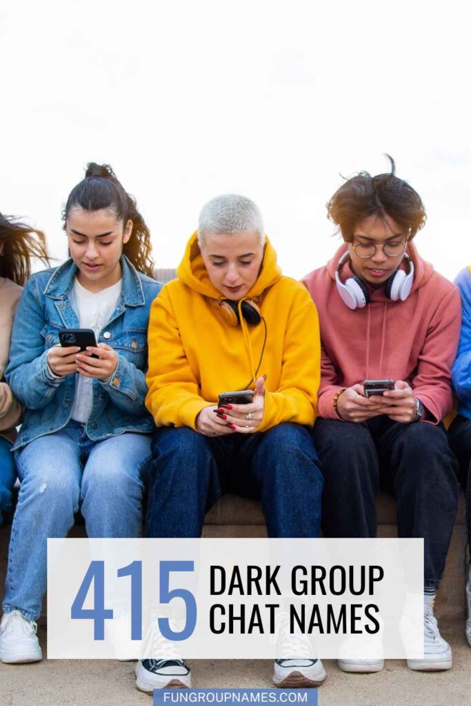dark humor group chat names Pin-3