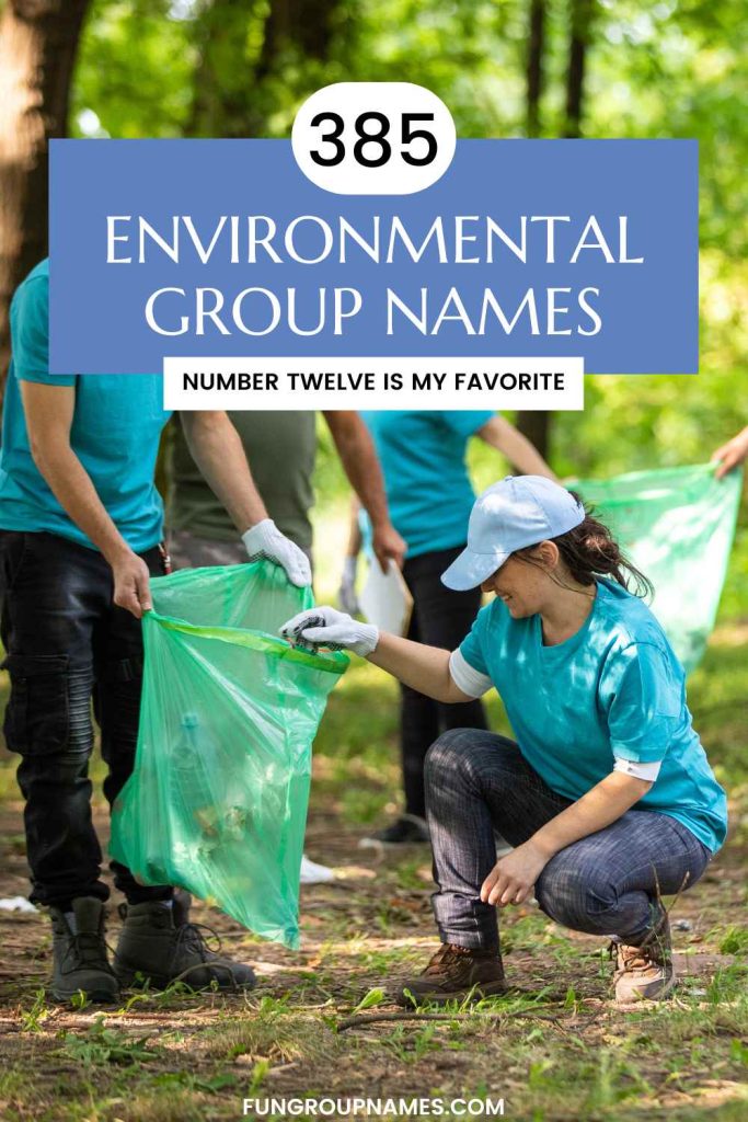 environmental group names pin