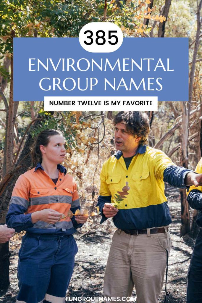 environmental group names pin