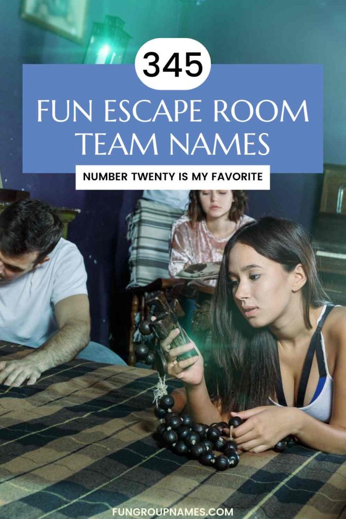escape room team names pin