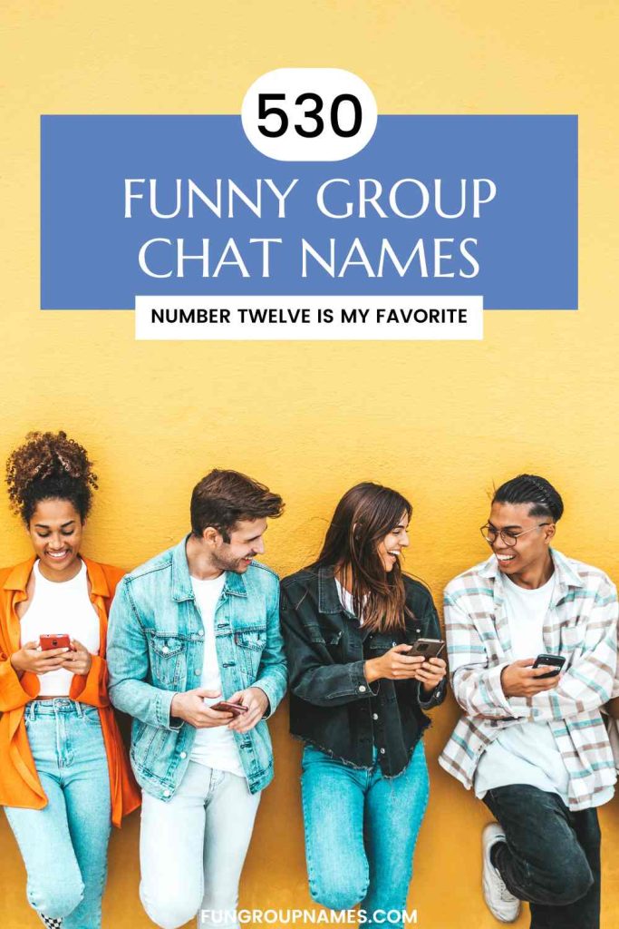 funny group chat names pin