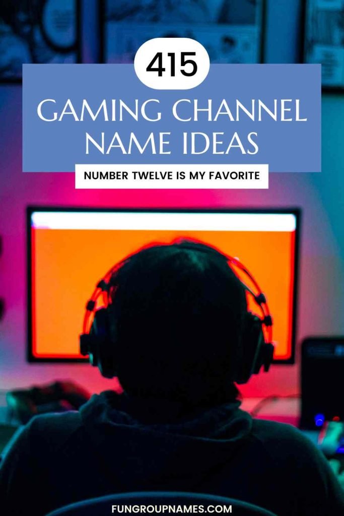 gaming channel names pin