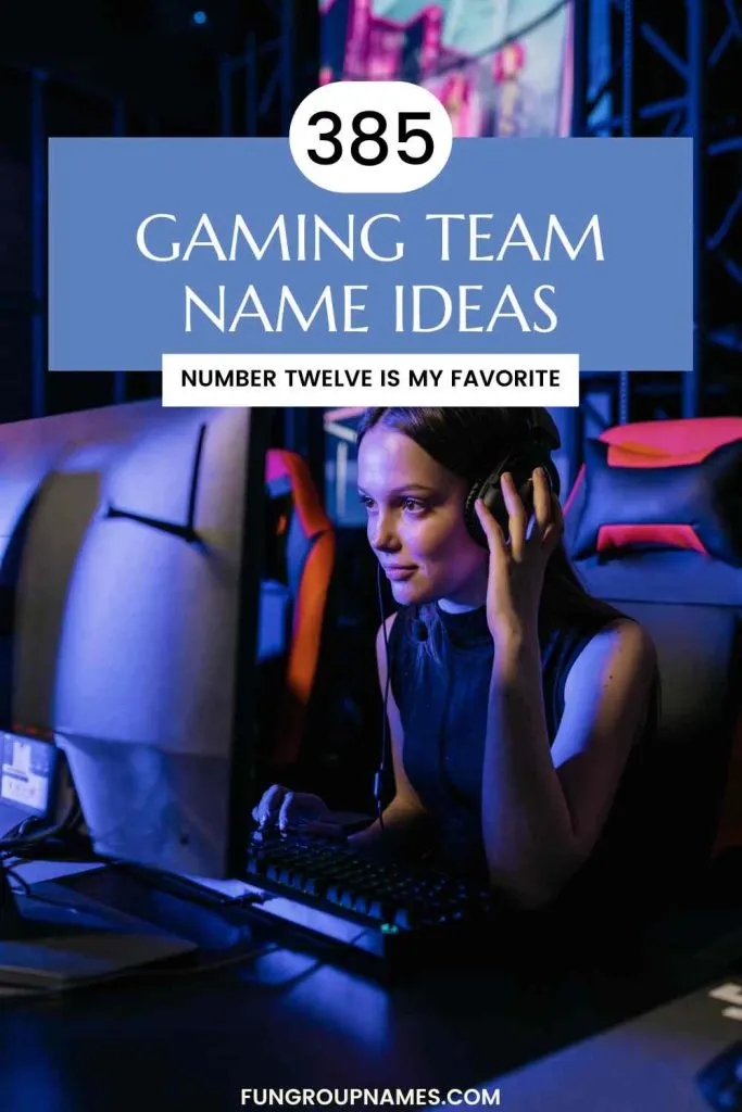 gaming team names pin