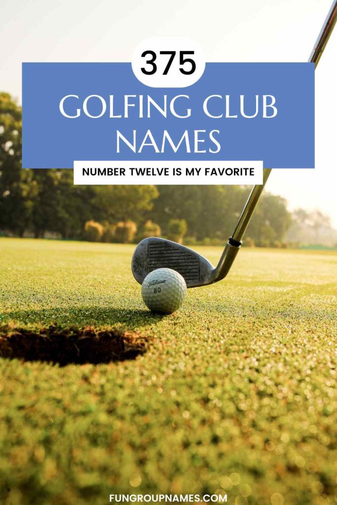 golfing club names pin