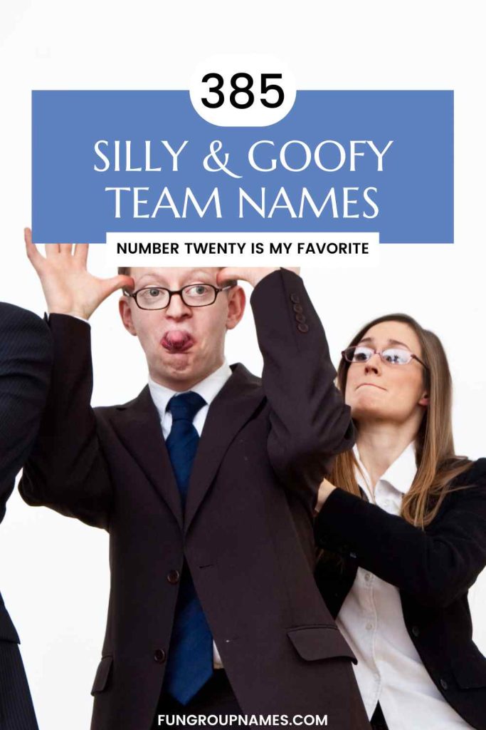 goofy names for teams pin