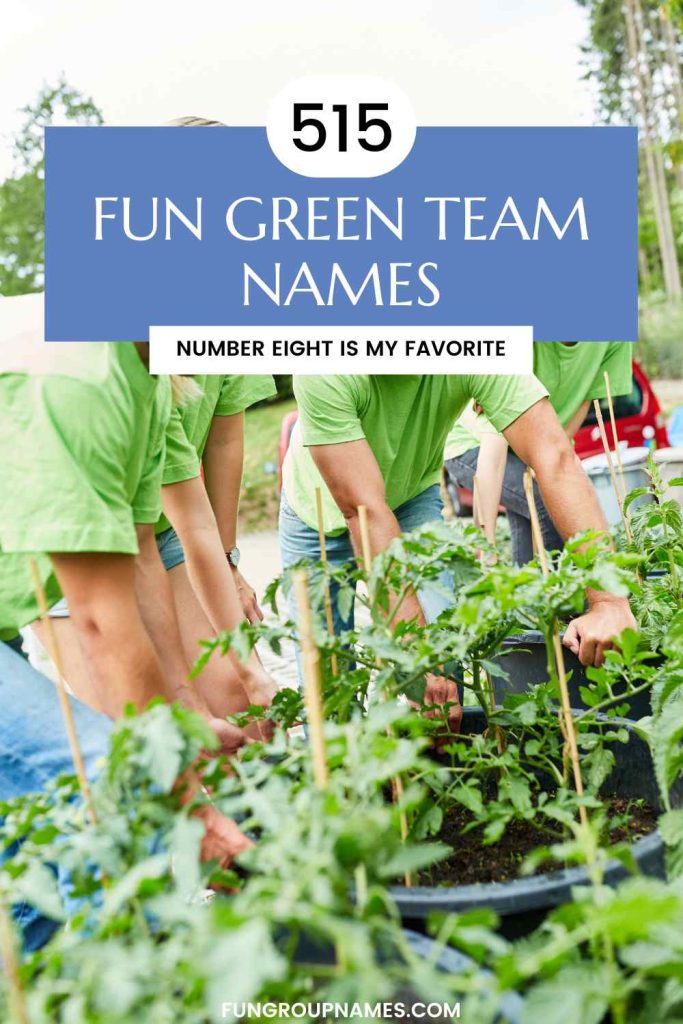 green team names pin