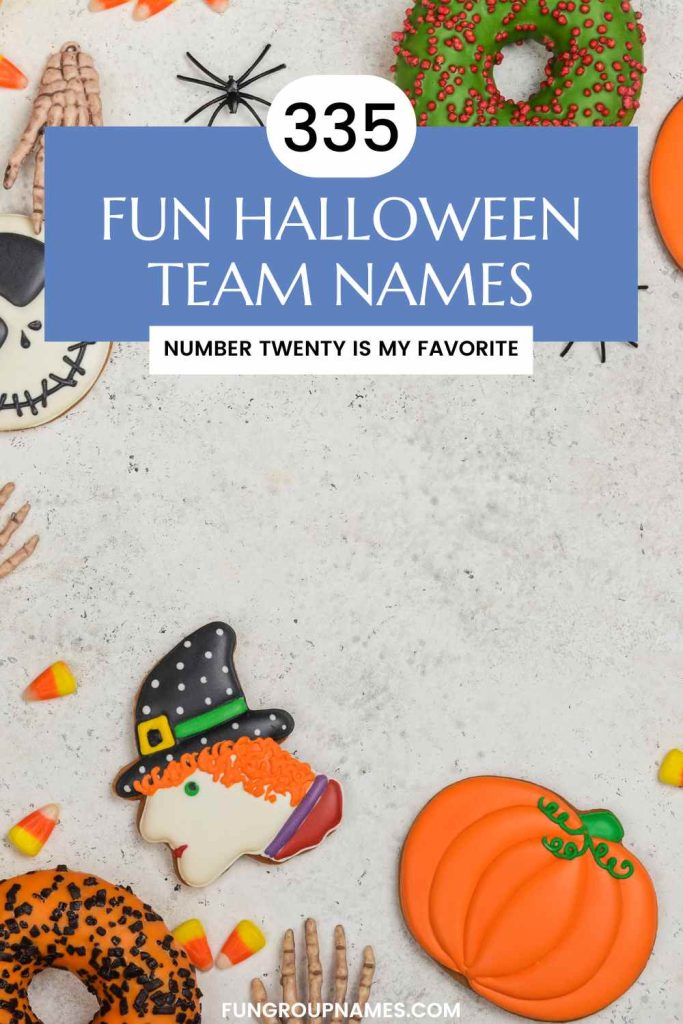 halloween team names pin