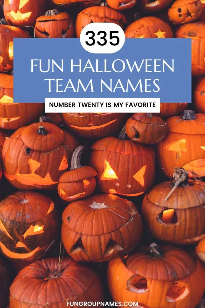 halloween team names pin