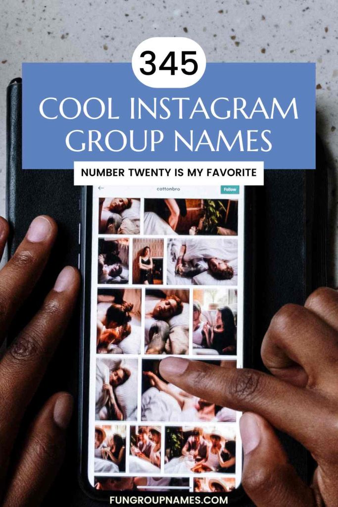 instagram group names pin