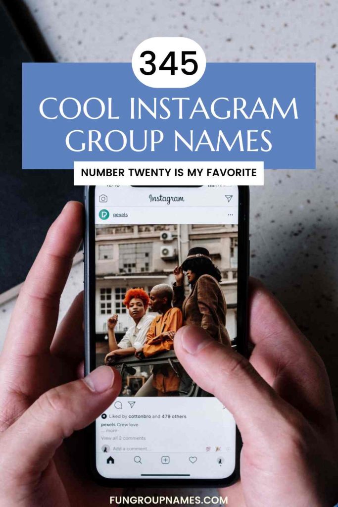 instagram group names pin