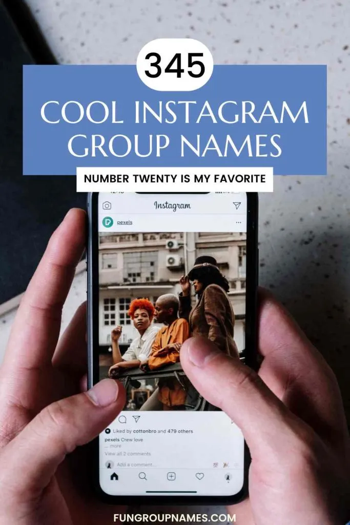 instagram group names pin