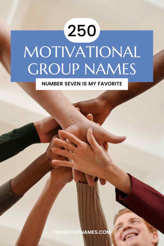 motivational group names pin
