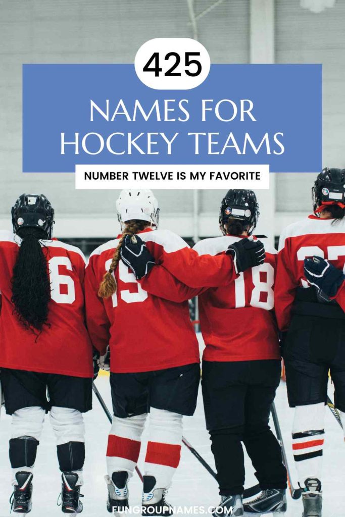 names for hockey teams pin