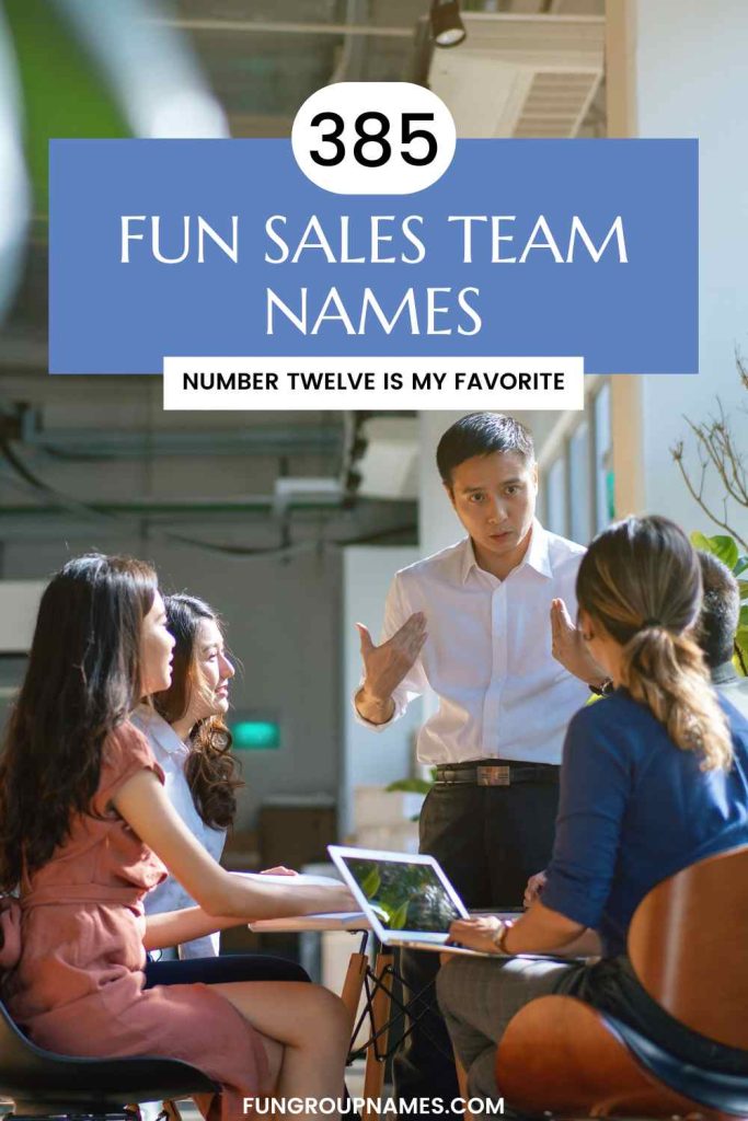 sales team names pin