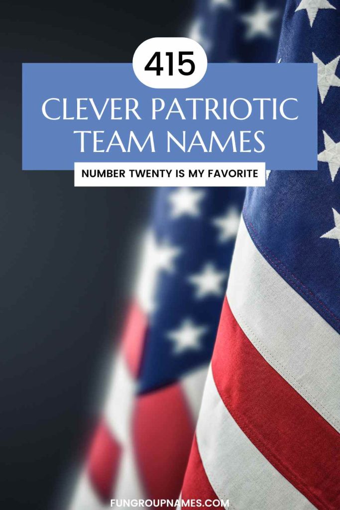 patriotic team names pin