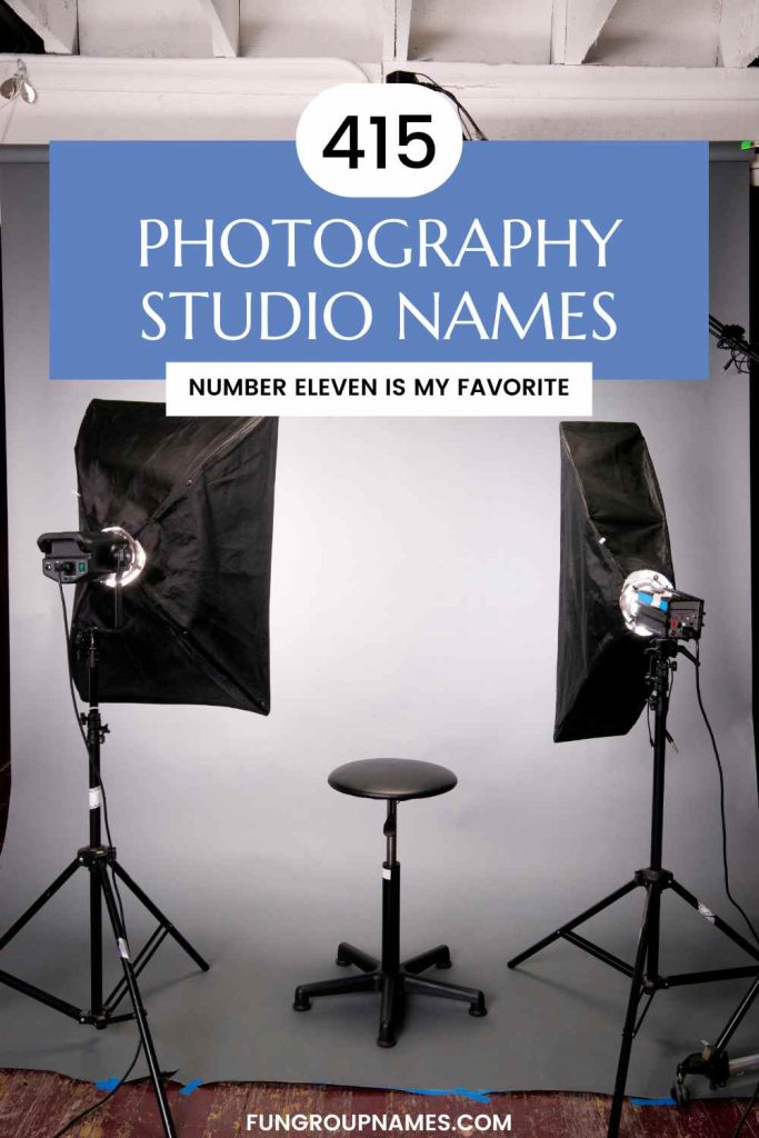 photography studio names pin