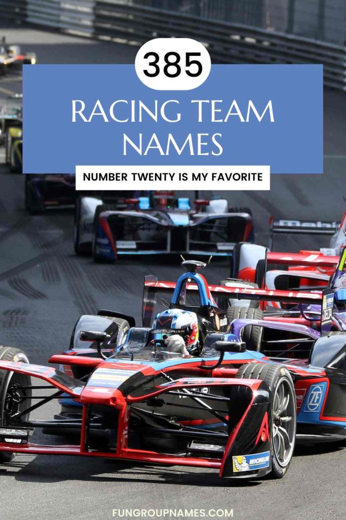 racing team names pin