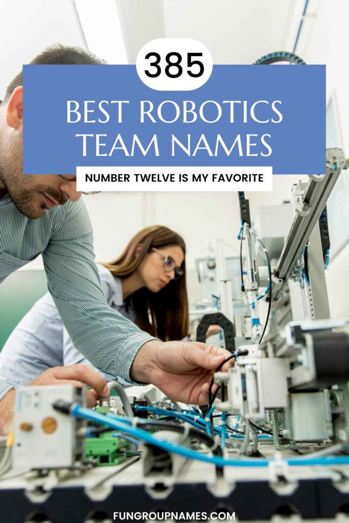 robotics team names pin