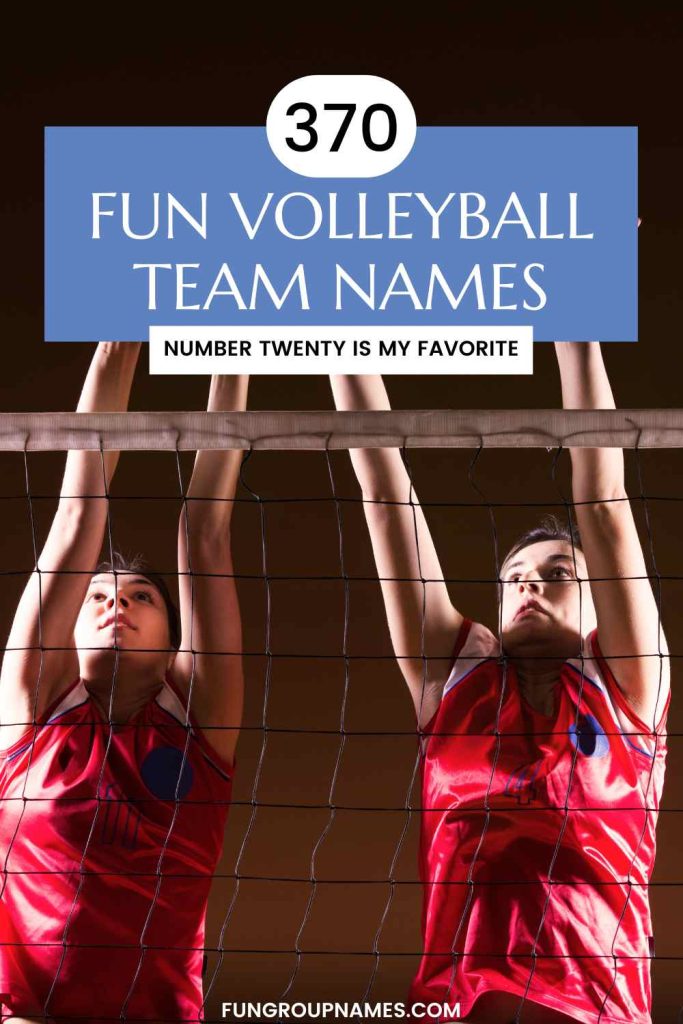 volleyball team names pin