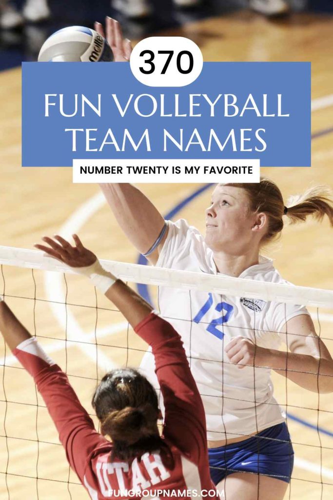 volleyball team names pin