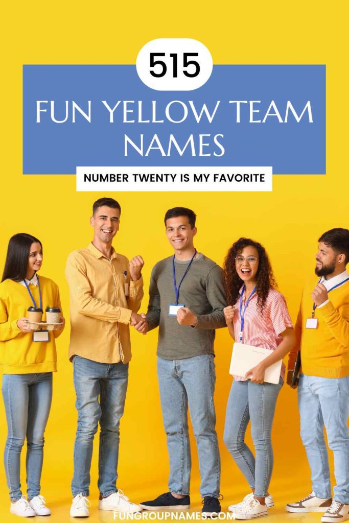 yellow team names pin