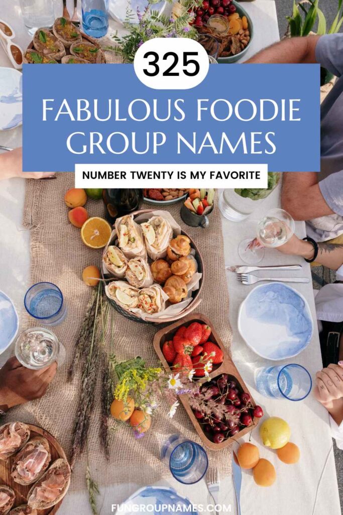 foodie group names pin