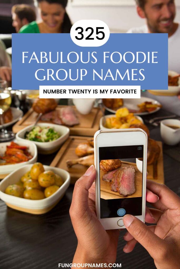 foodie group names pin