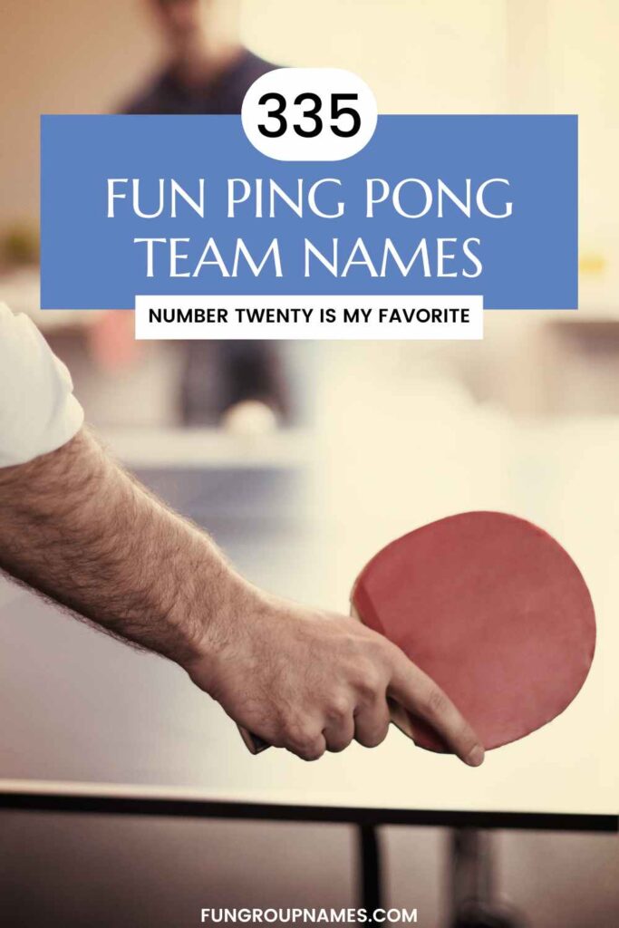 ping pong team names pin