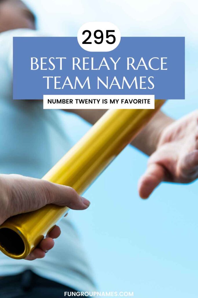 relay race team names pin