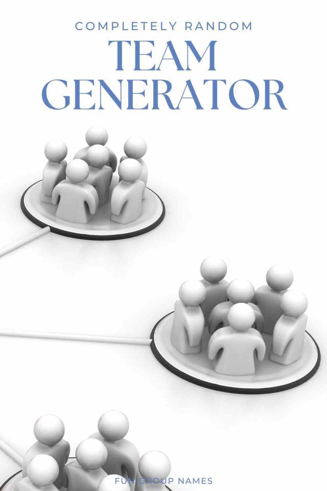 Random group team generator