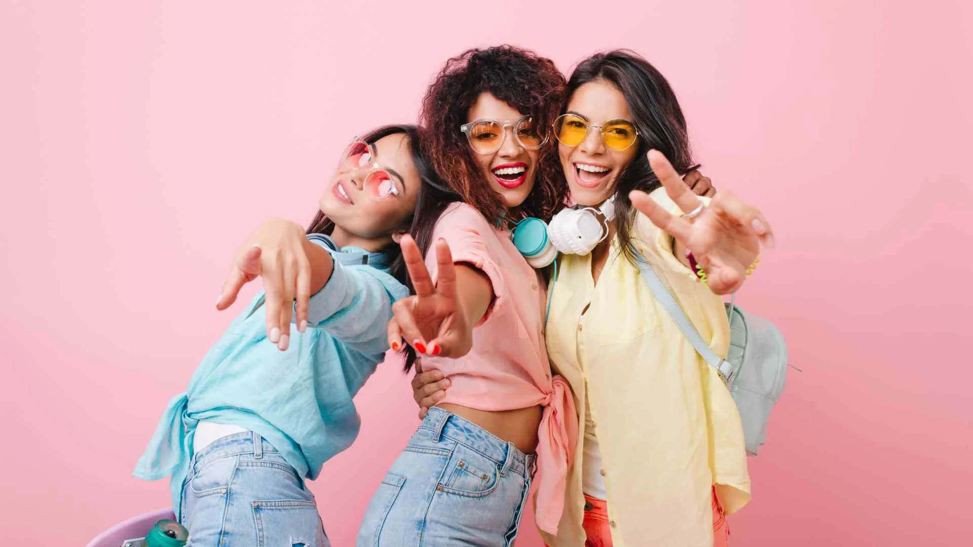 Friends laughing together