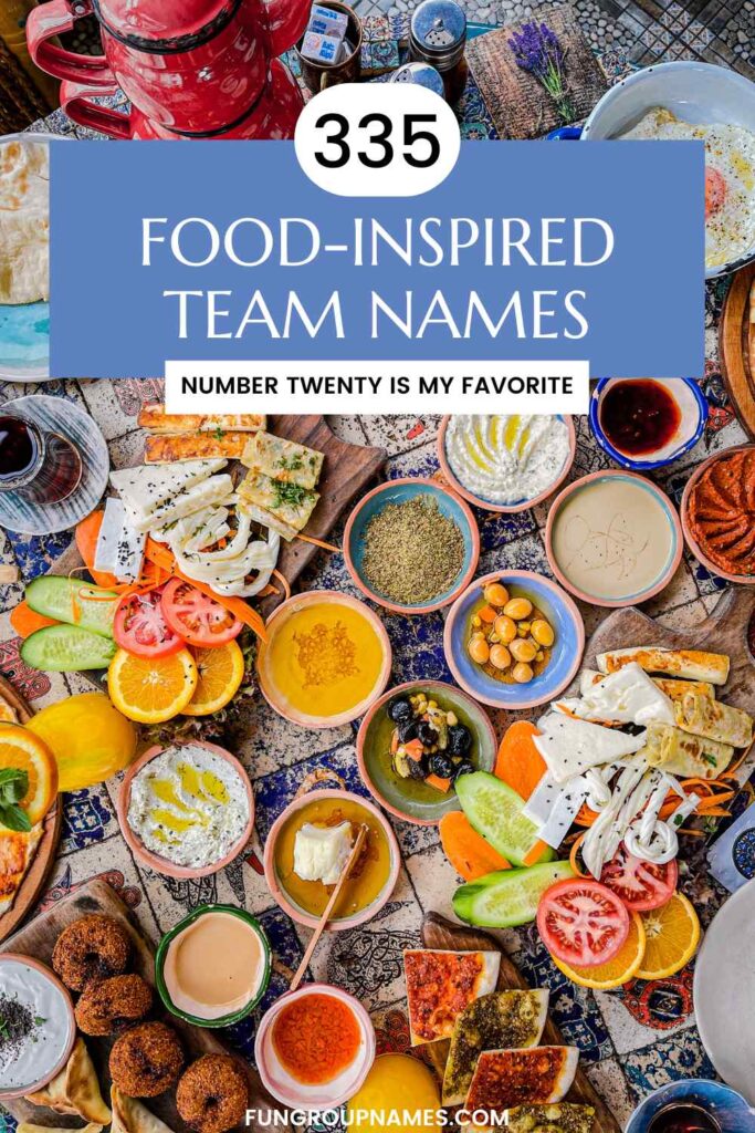 food team names pin