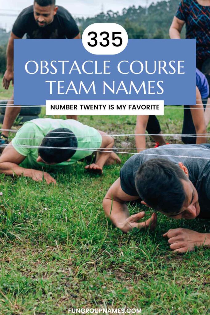 obstacle course team names pin