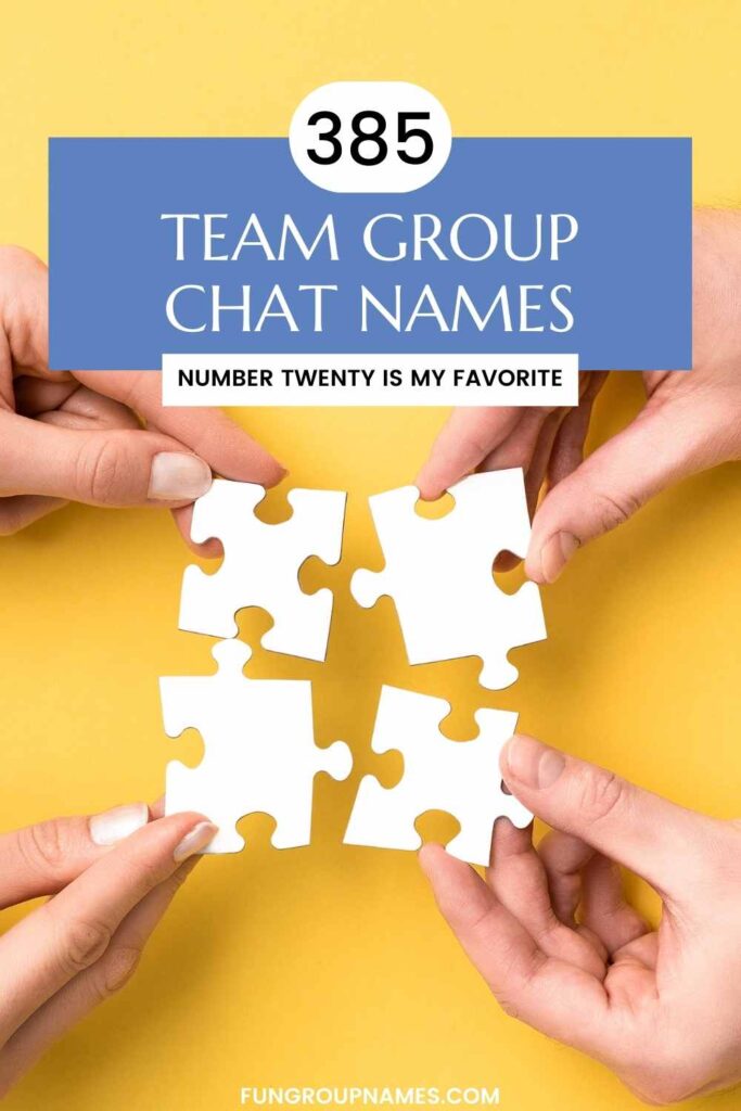 team group chat names pin