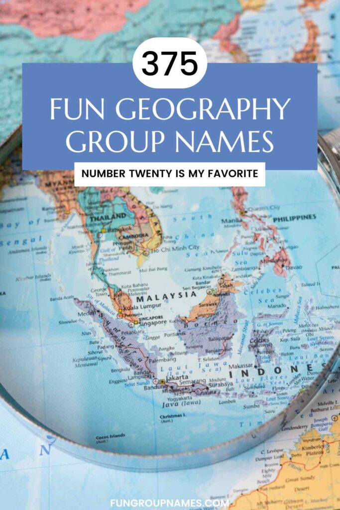 geography group names pin