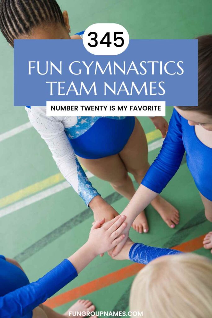 gymnastics team names pin