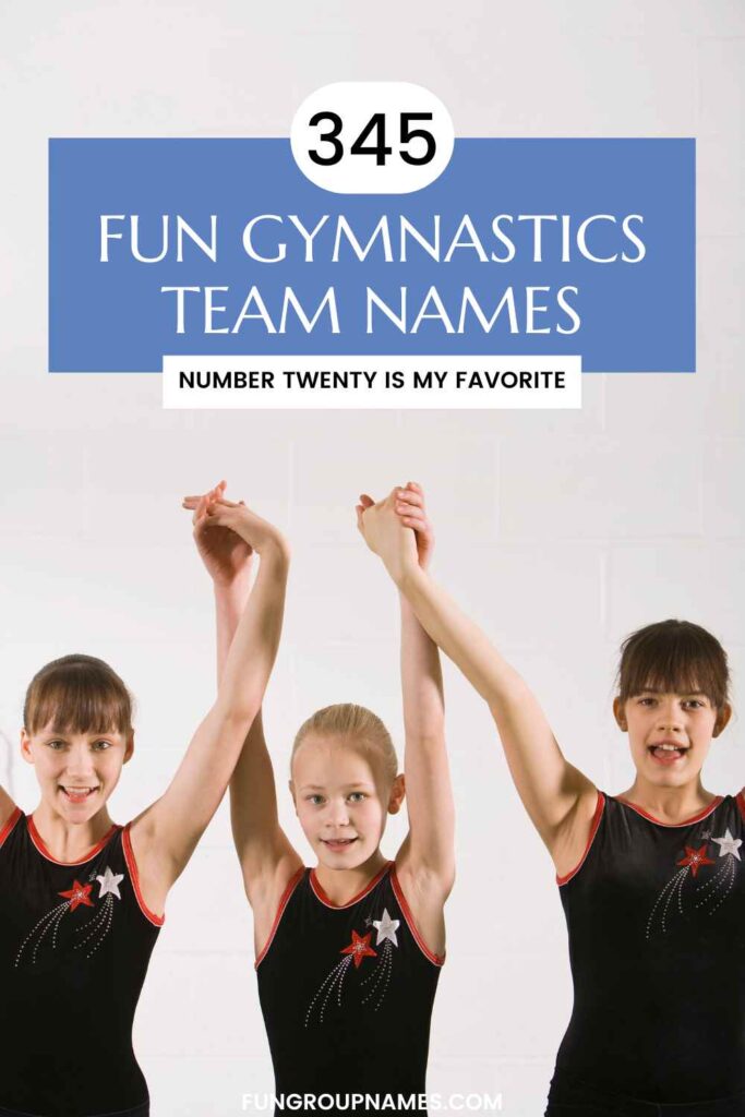 gymnastics team names pin