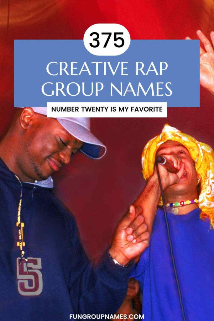 rap group names pin