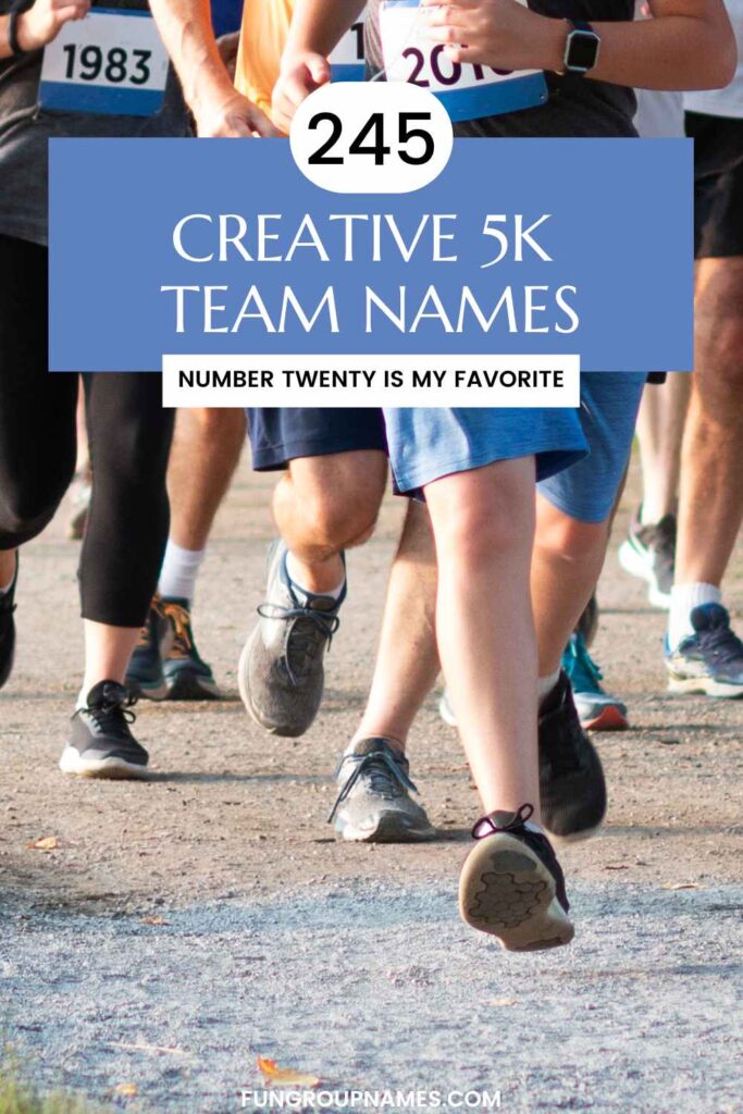 5k Team Names pin