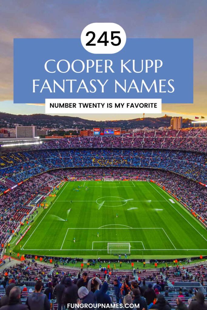 Cooper Kupp Fantasy Names pin