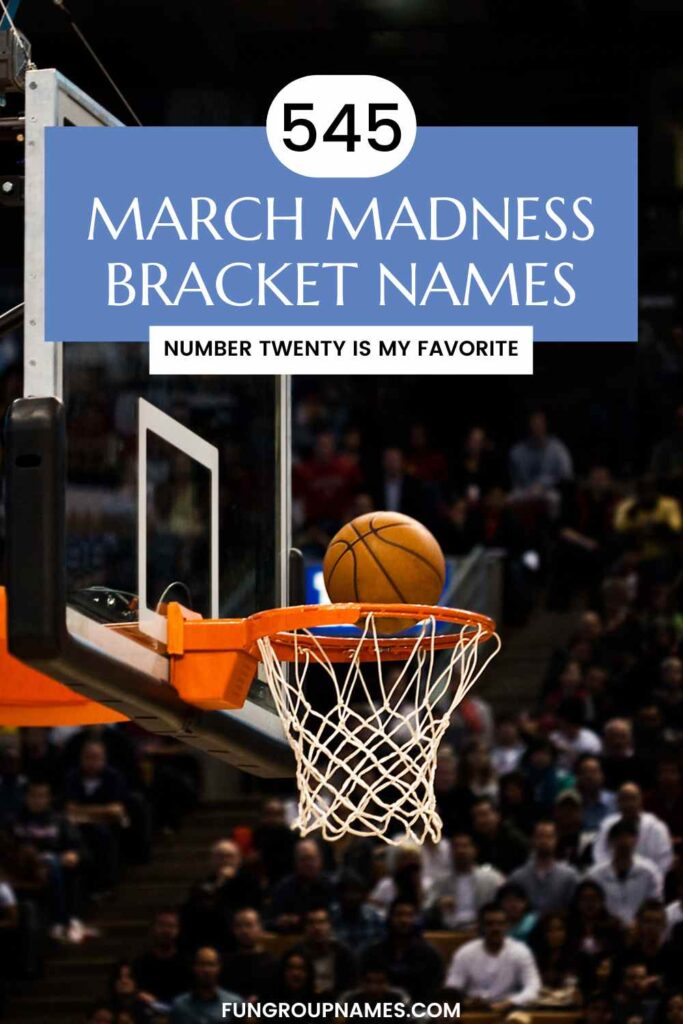 march madness bracket names pin