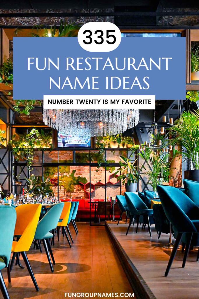 restaurant names pin