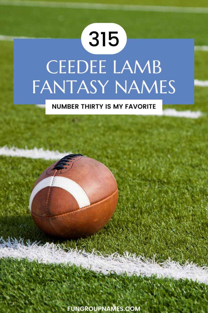 CeeDee Lamb Fantasy Names pin