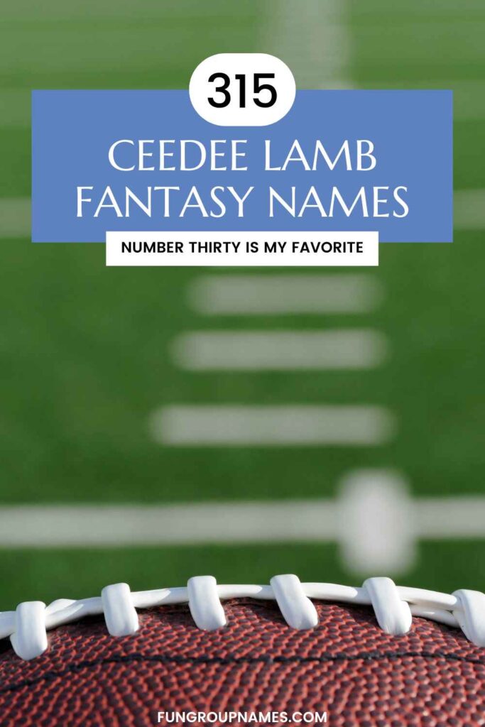 CeeDee Lamb Fantasy Names pin