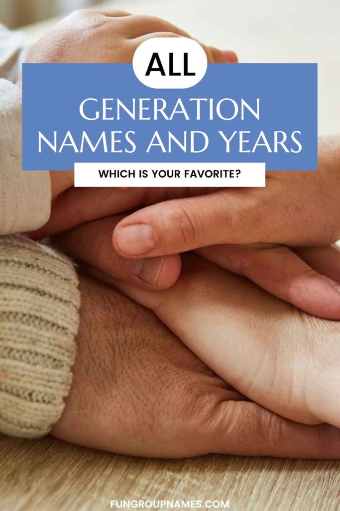 Generation Names and Years pin